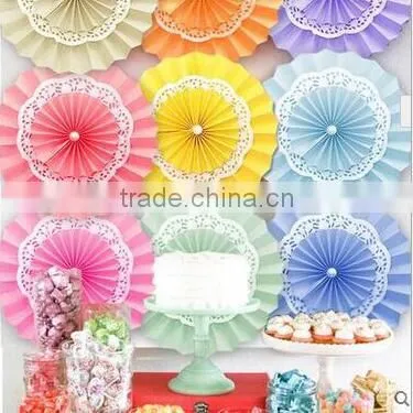 Colorful Wedding Party Decorations Paper Honeycomb Fan Wholesale photo-3