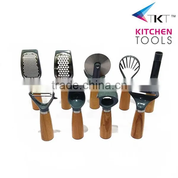 Wooden Handle Small Kitchen Suits,kitchen Tools,best Selling Kitchen Gadgets