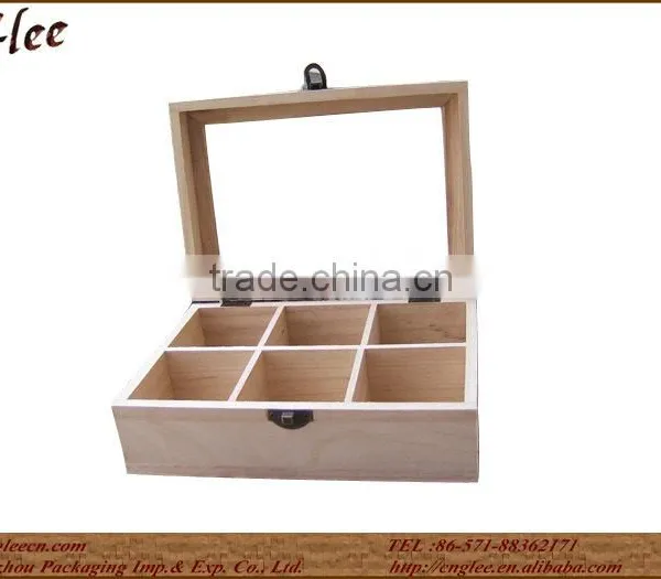 Personalized Wood Coffee Box With Glass Lid photo-2