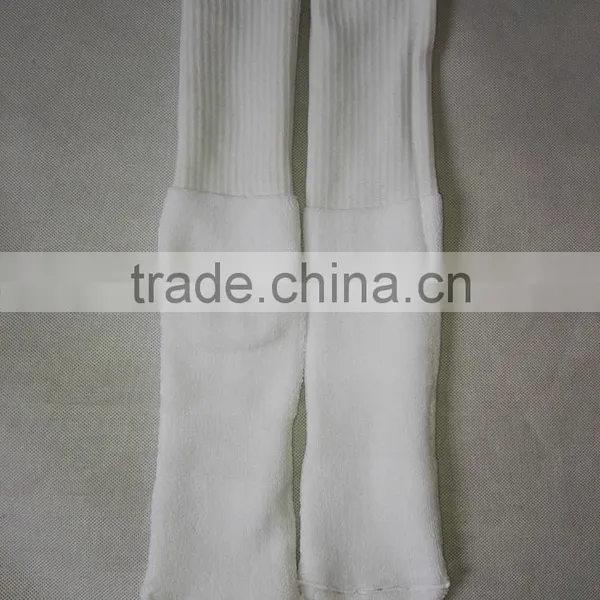White Blank Sublimation Socks 100 Polyester Socks With Rib on Leg photo-4