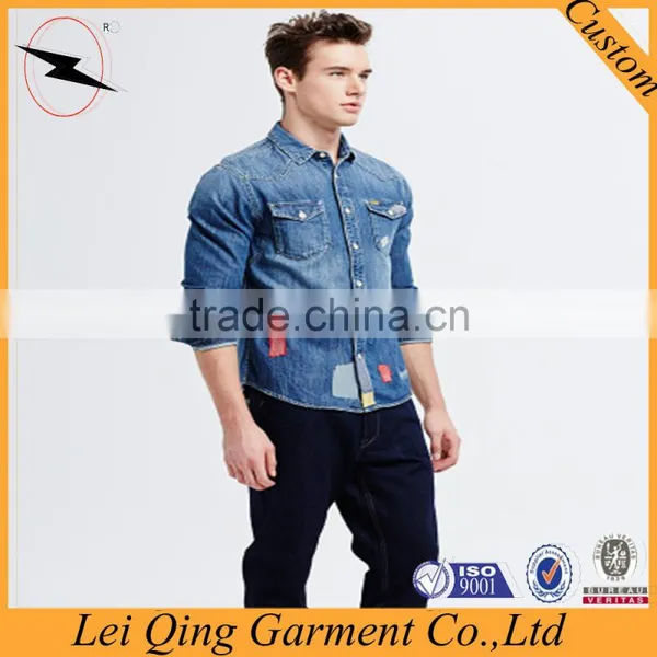 New Fashion Design Brand Denim Shirts photo-3