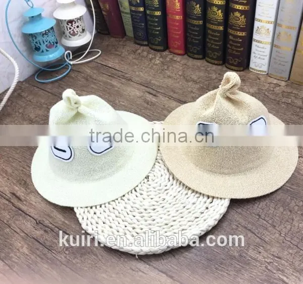 Cute Style Monster Funny Kids Sunhat Child Boy and Girls Outdoor Straw Hat Caps photo-4