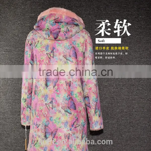 New Genuine Sheep Leather Print Jacket Reall Sheep Sheared Fashion Coat Casual Top Sale Merino Sheep Fur Overcoat photo-6