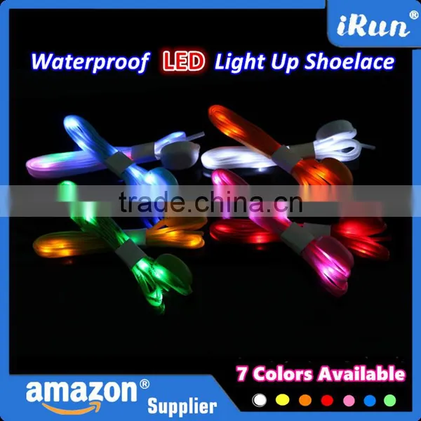 High Quality Nylon LED Shoe Laces - Party Led Flashing Cheerful Lighting Shoelace - Light Up Orange Glowing LED Shoelaces photo-4
