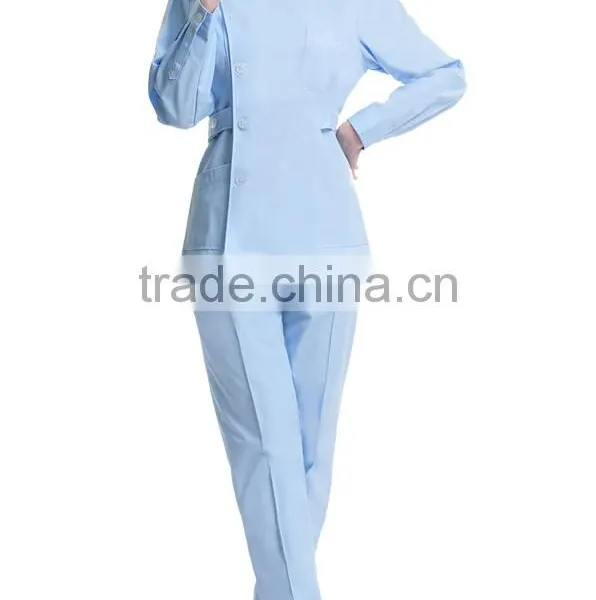 Custom Long Sleeve Medical Uniform Nurse Hospital Uniform photo-2