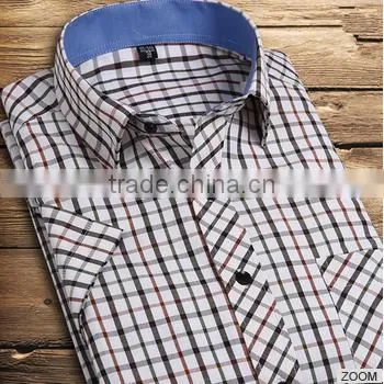 2015 Summer New Short Sleeve Shirt Man Shirt Dress Shirt Men's Clothing photo-4
