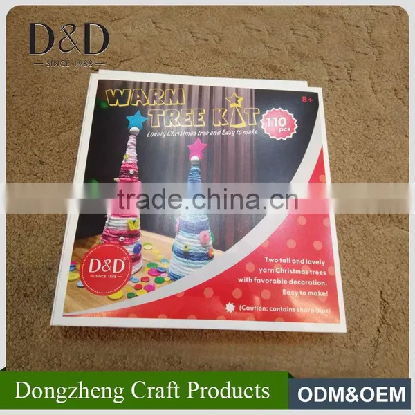 Hot Sale Promotion Mini Warm Tree Yarn Fun Craft DIY Kit for Christmas Day photo-3