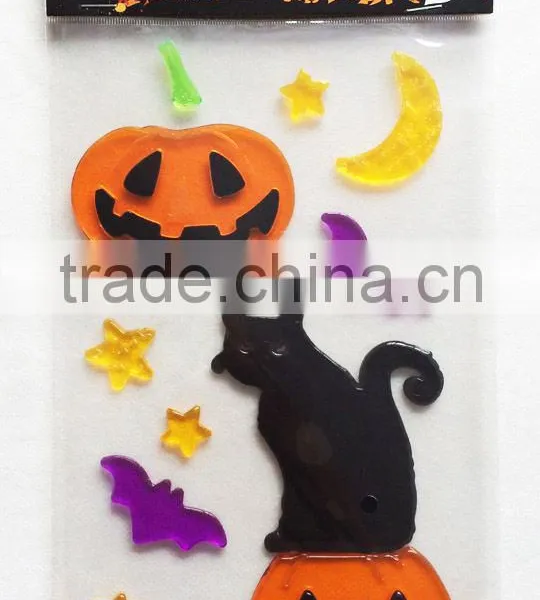 Christmas &halloween Window Decal Gel Sticker Custom Window Gel Stickers Decorating photo-2