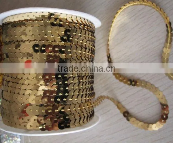 Line Chain Sequin PET Sequins Chain Roll Line Sequin Roll photo-6