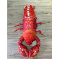 100*25cm Using 3D Digital Printing Technology, Modeling Realistic, New Lobster Pillow, Window Decoration，Birthday Christmas Surprise Gift photo-2