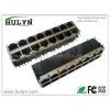 2X8 Stacked RJ45 Jack With Gigabit Transformer