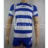 Mens Blue And White Rugby Shirt Rugby Training Wear 100% Polyester Fabric