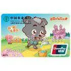Megnetic Stripe Card Printing With Embossed Code Number for Unionpay Bank Card