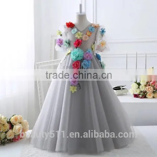 Children's Wedding Dress Evening Dress Prom Dresses ED572 photo-3
