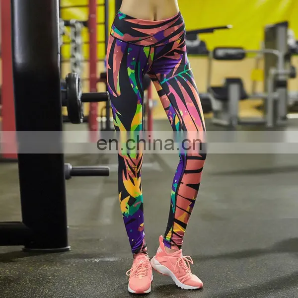 Fashion Design Custom Polyester Active Wear Yoga Pants For Lady photo-6