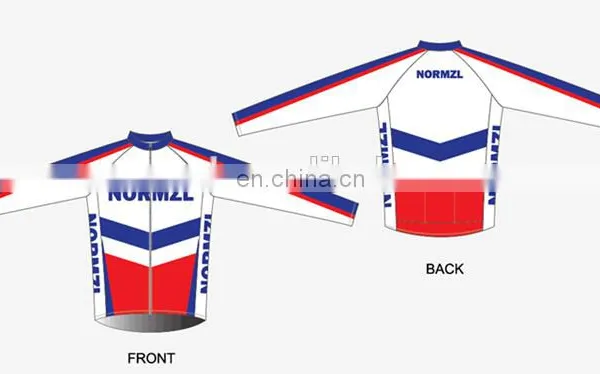 2017 New Product Wholesale High Quality Best Price Comfortable Fabric Quick Dry Custom Long Sleeve Cycling Jersey photo-2