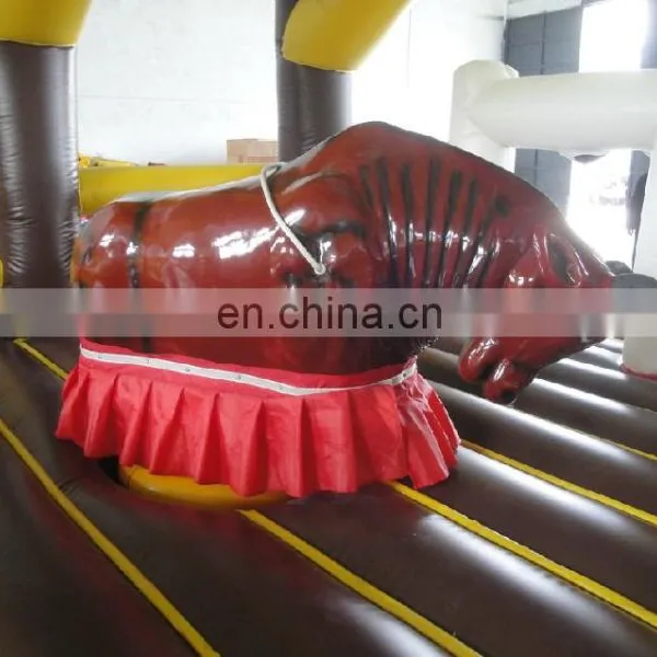 2017 Most Popular Machine Outdoor Sport Games Adults Inflatable Rodeo Bull photo-4
