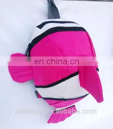 Funny Backpack Carton Clown Fish Waterproof Nylon School Bag Toy for Kids photo-3