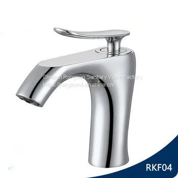 China wholesale Deck mounted chrome brass wash sink faucet mixer taps