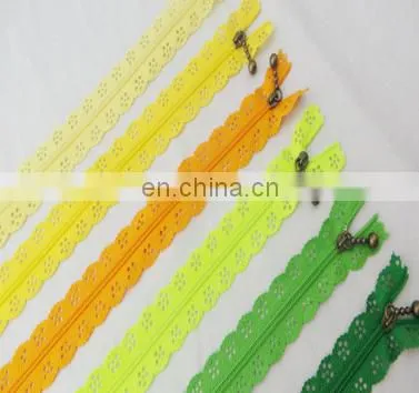 Colorful Network Lace Invisible Nylon Lace Zipper ---3# 4# 5# 8# 10# photo-5