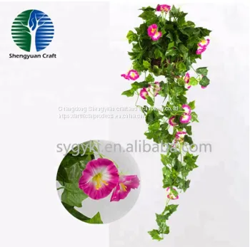 China Supplier the Newest Artificial Morning Glory Flower Vine for Decoration