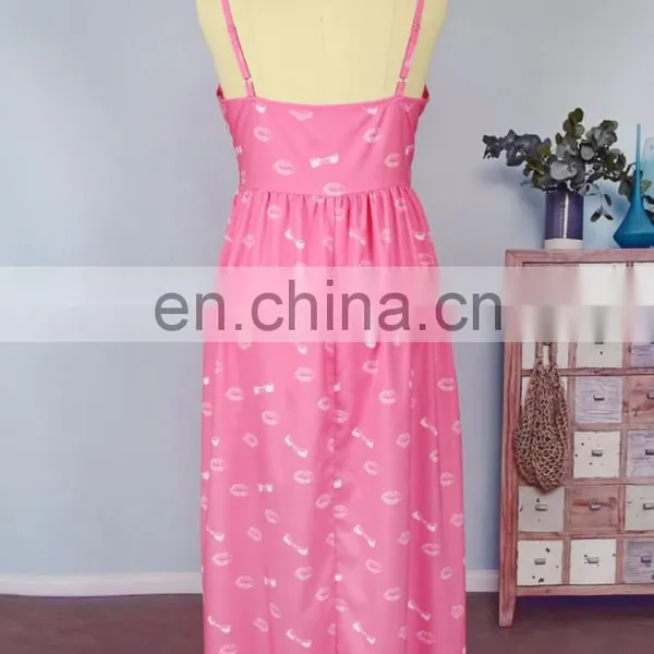 2019 New Summer Pink Bow Adjustable Strap Button Boutique Wholesale Mommy And Me Matching (this Link for WOMAN) photo-3