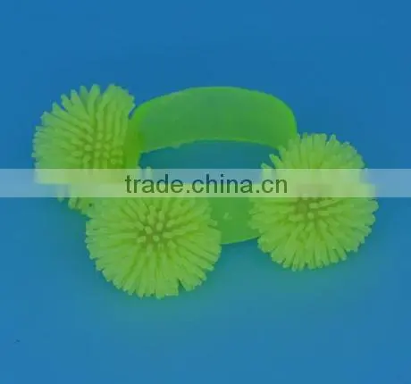 Wholesale LED Flashing Glow Fashion Party Jelly Ball Bracelet Bangle Wristband photo-4