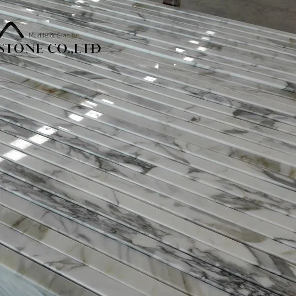 China Manufacturer Italy Calacatta White Marble Vanity Top Bathroom photo-2