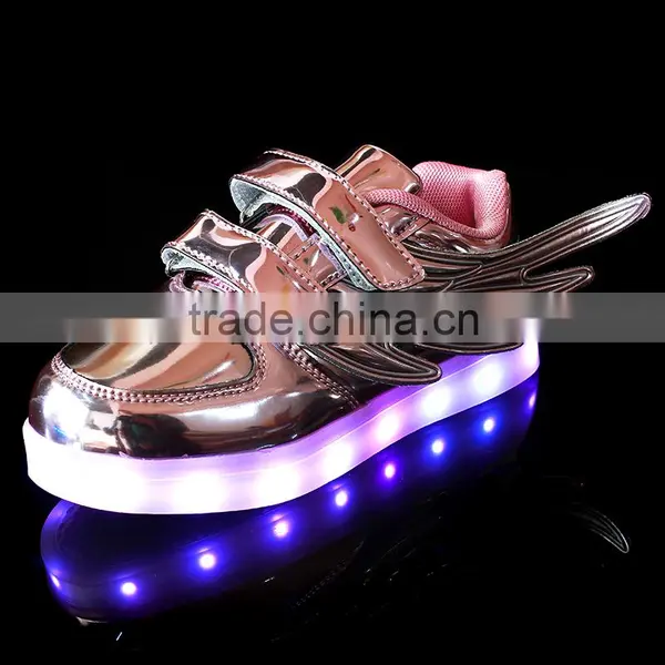 2016 New Products Cool Fashion Rechargeable LED Light up Kids Shoes, Hot Sale High Quality LED Shoes Kids Running Sneaker photo-4