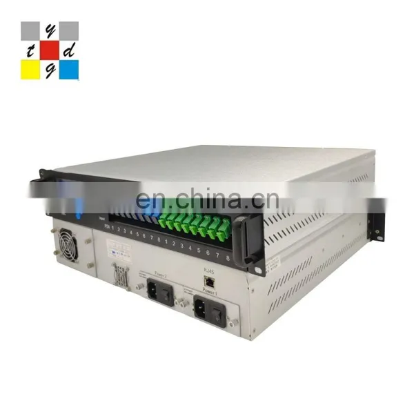 Warranty Period of 3 Years! 8 Port 22dbm With WDM 1550nm Catv Optical Amplifier EDFA WITH WDM PON Edfa photo-2