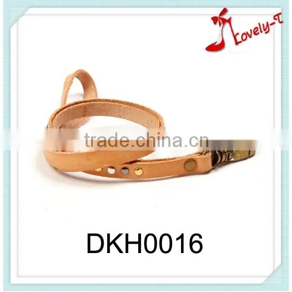 New Arrival Brown Key Holders Leather Strap Hang Around Neck Cheap Custom Leather Mobile Phone Key Chain