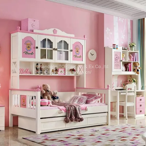 Umikk Kids Style Bed Customized Bedroom Furniture Bed Solid Wood Frame Bunk Bed photo-3