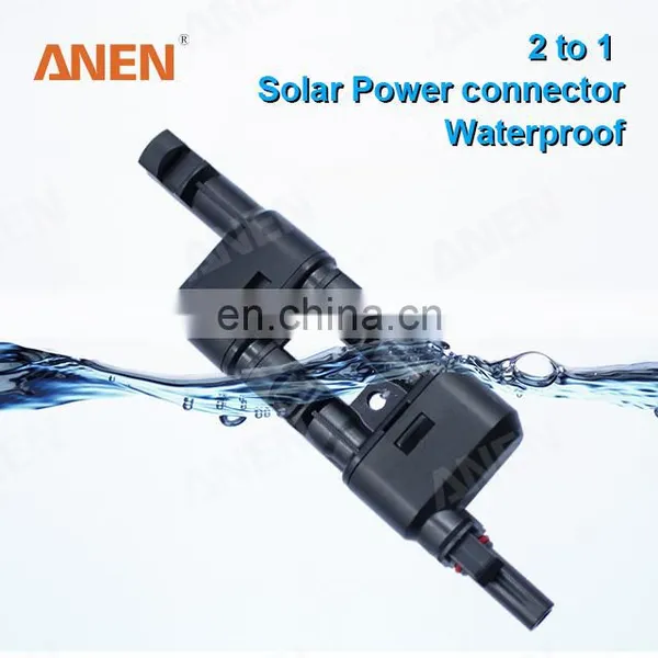 PV4.0 Solar Connector 2 to 1 Branch PV Connector Manufacturer Waterproof Green Energy Sokets photo-2