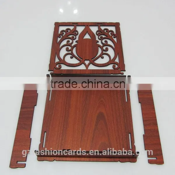 New Design Material Vintage Style Wedding Invitation Wooden Box photo-6