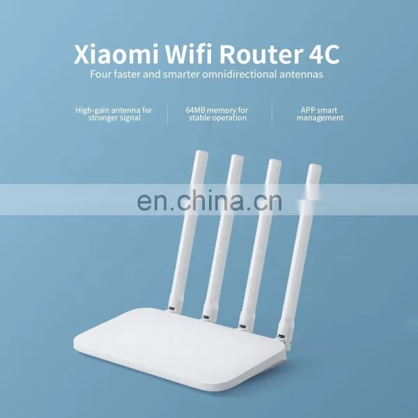 Xiaomi Mi WIFI Router 4C 64 RAM 300Mbps 2.4G 802.11 B/g/n 4 Antennas Band Wireless Routers WiFi Repeater Mihome APP Control photo-2