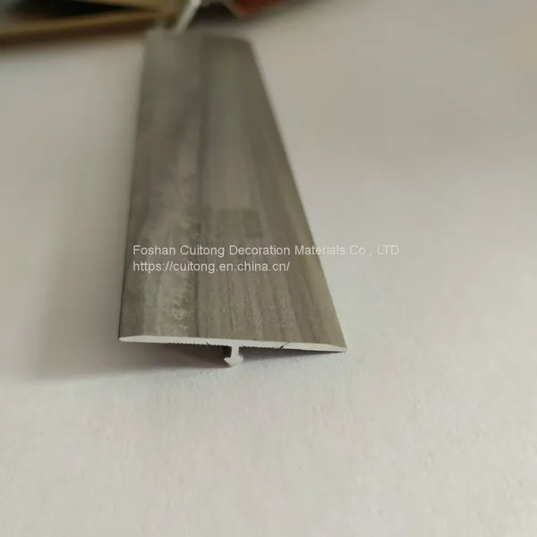 Door Aluminum Alloy Laminate Flat Buckle SPC Stone Plastic Floor Edge Bar Cabinet Window Sill Staircase Right Angle Closing Line photo-2
