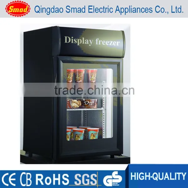 Upright Freezer Small Ice Cream Display Freezer Table Top Mini Freezer photo-2