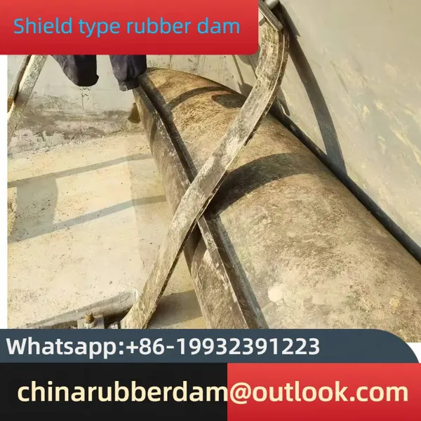 Installation of Inflatable Rubber Core Mold for Ecological Dam, Bridge, Dam Bag, and Air Shield Dam photo-3