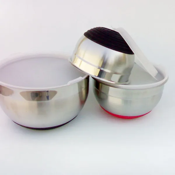 Salad Bowl ,3pce Set ,silicone Black photo-3