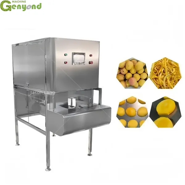 GY Lemon Orange Cherry Blueberry Apple Pear Vegetable Fruits Automatic Peeling Machine photo-2