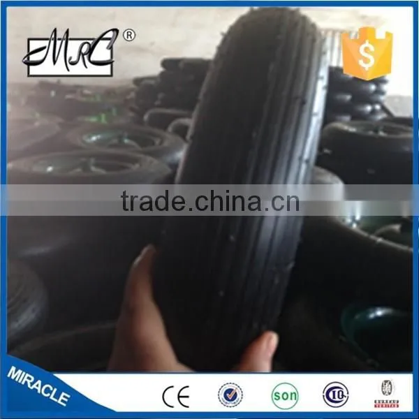 High Quality 16 Inch Pneumatic Rubber Wheel Small Wheelbarrow Wheels 4.80/4.00-8 photo-3