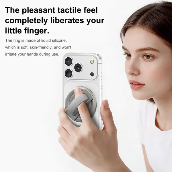 MagSafe Foldable Magnetic Phone Ring Holder Kickstand With Extra Magnetic Ring photo-5