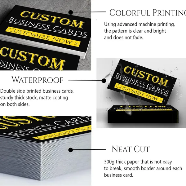 Custom Business Cards Customize With Logo Personalized for Small Business Customized Double-Sided Printing Waterproof Business Card photo-4