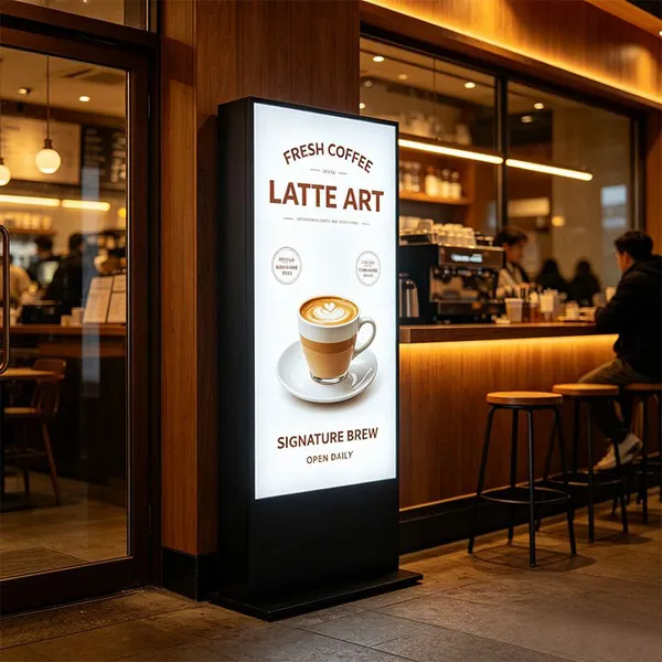 Custom Freestanding Sheet Metal Light Box Single Double Sided ADE Lightbox