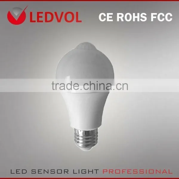 LED motion sensor bulb 12 Watts Cool White PIR LED Light G60 B22 Base