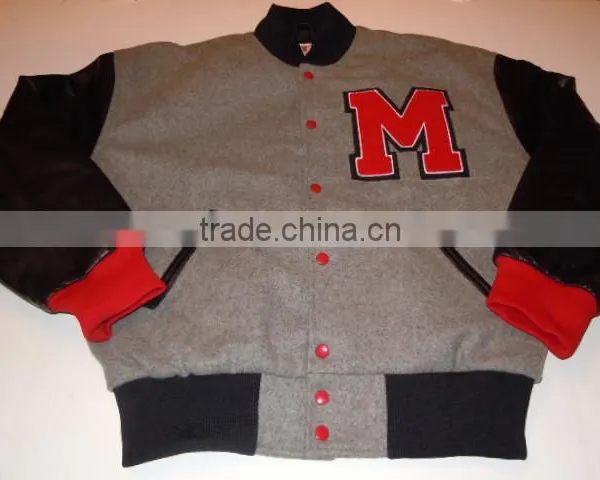 Custom Varsity Jackets Genuine Leather Sleeves Wholesale Blank Varsity Jackets photo-6