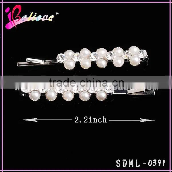 Cheap Fashion Hair Clip Accessories Ladies Rhinestone Hair Clip Pearl Hair Pins photo-2