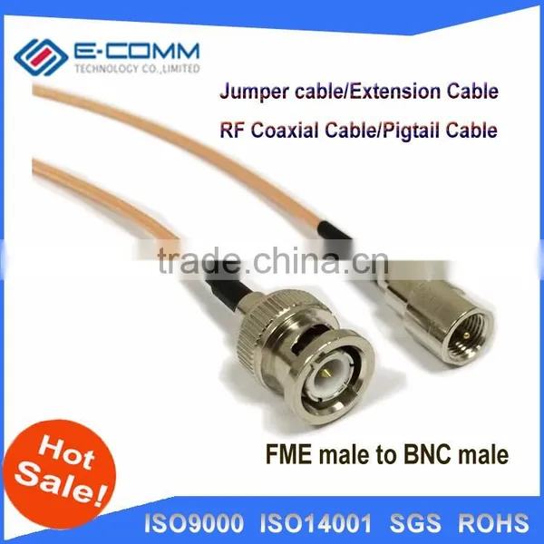 Hot Sale!!New BNC Male Plug Right Angle Connector Switch FME Male Plug Connector RG178 Cable 15CM 6" Adapter photo-2