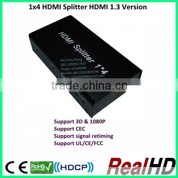 1x4 HDMI Splitter HDMI 1.3 Version photo-6