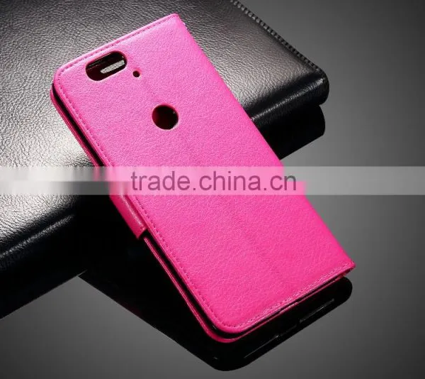 MMT Litchi Grain Card Holder Case For Huawei 6P With Buckle Leather Wallet Case With PC Back Cover MT-4928 photo-2